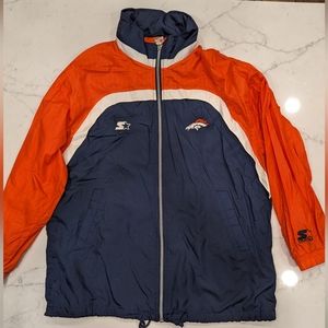 Vintage Denver Broncos Windbreaker Jacket Pro Line Starter